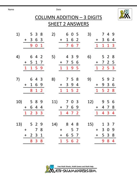 96 Free Printable Worksheet For Grade 2 Math