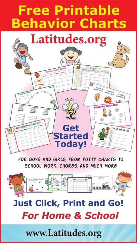 Free Printable Behavior Charts For Home And School