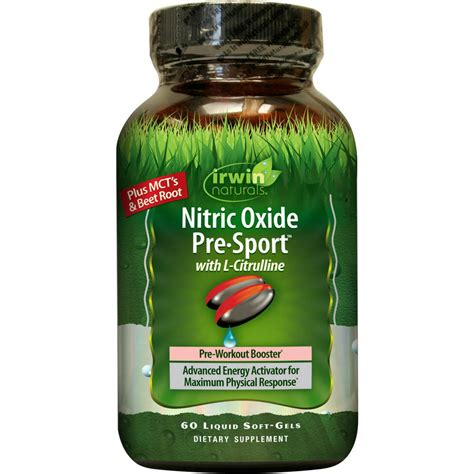 Irwin Naturals Nitric Oxide Pre Sport Softgels 60 Ct