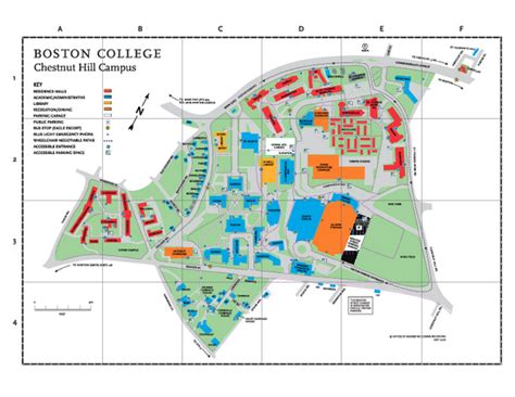 College University Boston College University Map