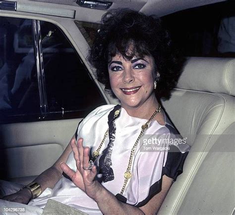 Elizabeth Taylor Leaving Victoria Palace Theatre After Her Performance