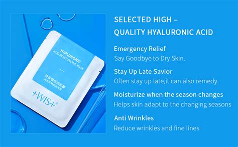 WIS Hyaluronic Acid Essence Full Face Facial Mask Sheet Deep Hydrating