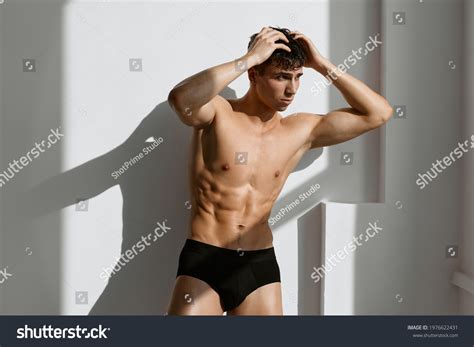 Sexy Man Naked Muscled Body Black Stock Photo 1976622431 Shutterstock