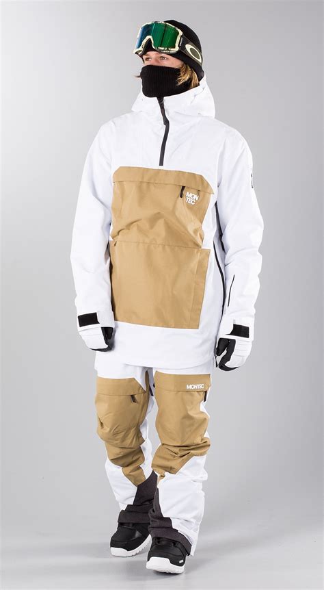 Montec Dune Khaki White Snowboard Clothing Snowboarding Outfit