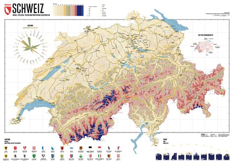 Switzerland Map Marmota Maps
