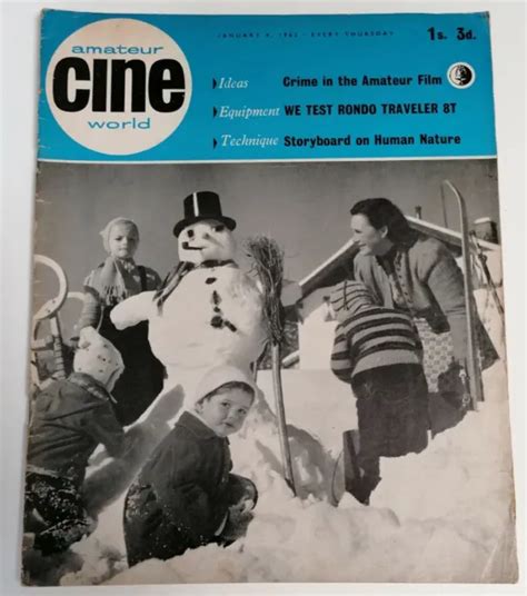 Magazine Vintage Amateur Cine World Film Making Magazine Date Jan 4th 1962 Eur 408 Picclick Fr