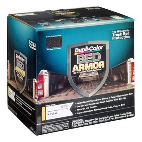 This liner is urethane based, intended for covering truck beds, metal, concrete, wood, and other material. Dupli-Color Bed Armor Do-it-Yourself Bed Liner Kit
