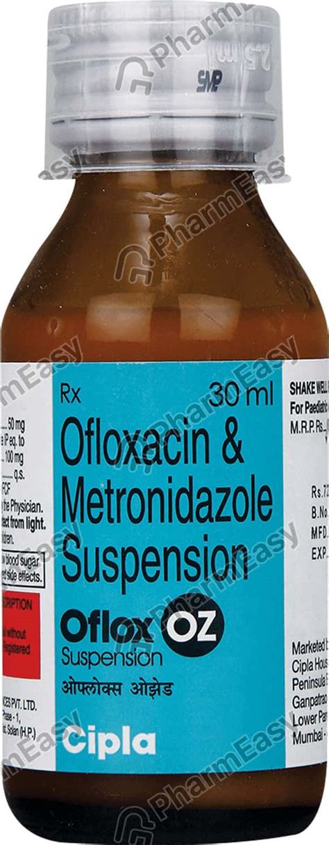 Oflox Oz Suspension Ml Uses Side Effects Price Dosage Pharmeasy