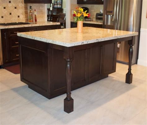 She asked, is square or rectangle the only way to go for a timeless look? anytime we really love a designer kitchen, it almost always has a rectangular or square island. Image result for kitchen island with turned legs | Kitchen ...