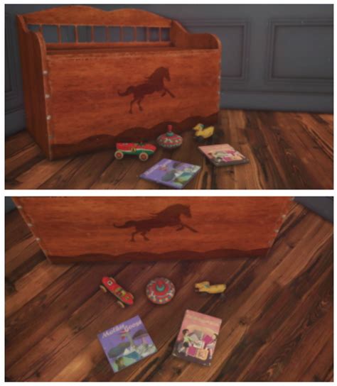 Vintage Deco Toy Chest Toys And Books At Josie Simblr Sims 4 Updates