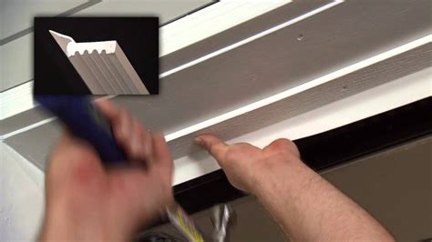 For a consistent look, match the interior trim around your door to the style of the room. How to Install Vinyl Thermostop Garage Door Trim - YouTube