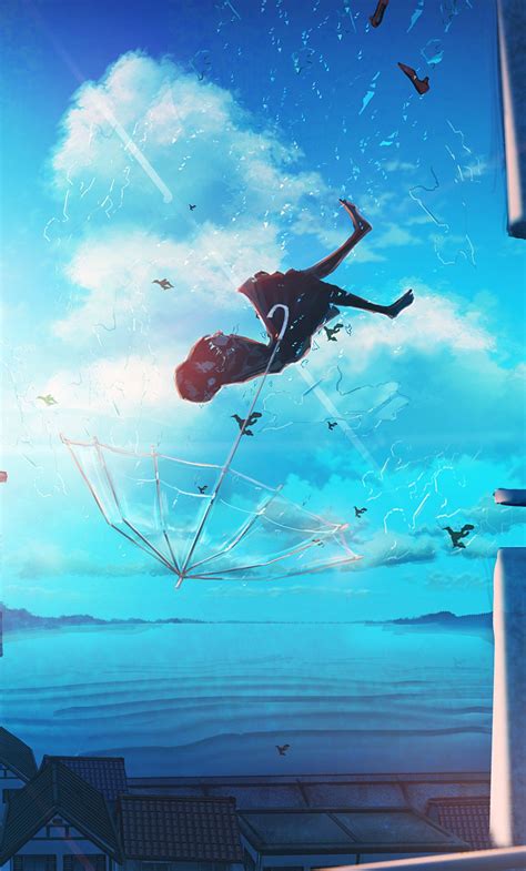 falling anime wallpapers top free falling anime backgrounds wallpaperaccess
