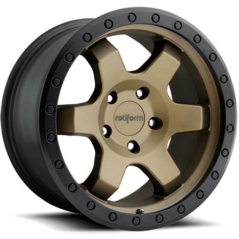 Rotiform Six Offroad Matte Bronze Dually Wheels