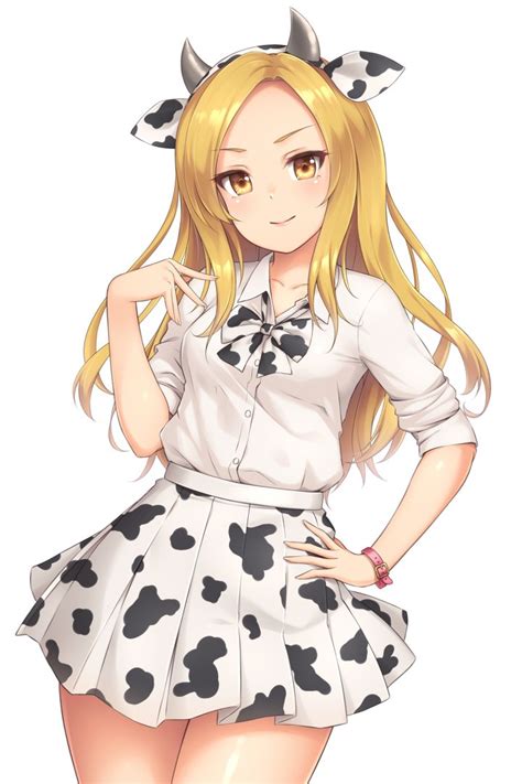 Safebooru 1girl Animal Ears Animal Print Bangs Blonde Hair Blush