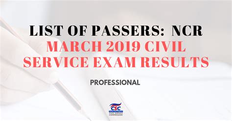 Ncr Passers Subprofessional March Civil Service Exam Results Cse Ppt Hot Sex Picture