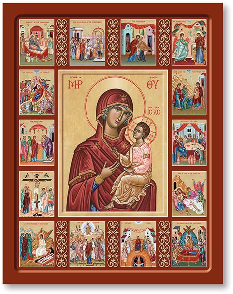Blessed Virgin Mary Icons Life Of The Virgin Mary Icon Monastery Icons