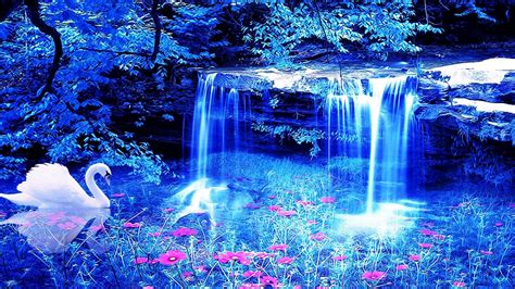 Wallpaper Scenery Waterfall 53 Images