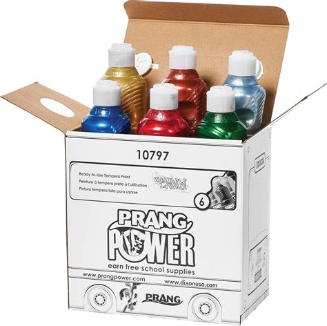Prang Ready To Use Washable Tempera Paint 16 Ounce Bottle Case Of 6