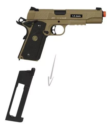 Pistola Airsoft Co2 Asg Sti Tac Master Desert Full Metal à venda em