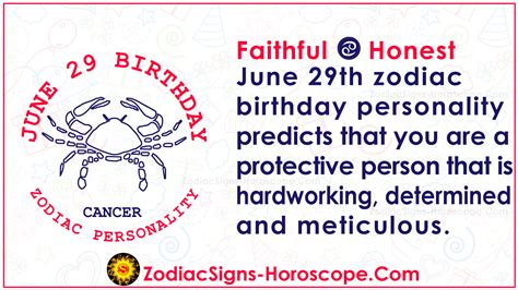June 29 Zodiac Cancer Horoscope Birthday Personality And Lucky Things