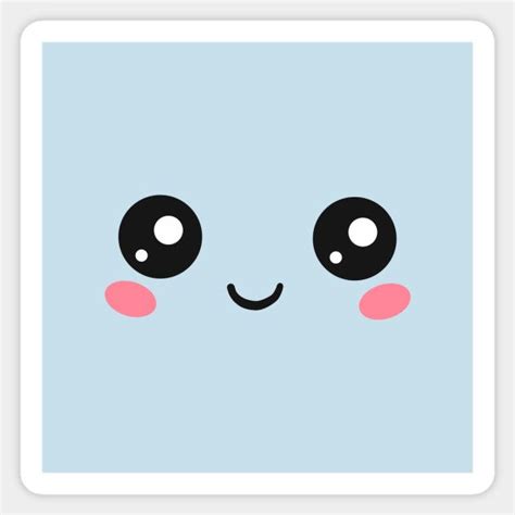 Cute Kawaii Face Eyes Funny Emoticon Emoji Anime By Annemathiasz
