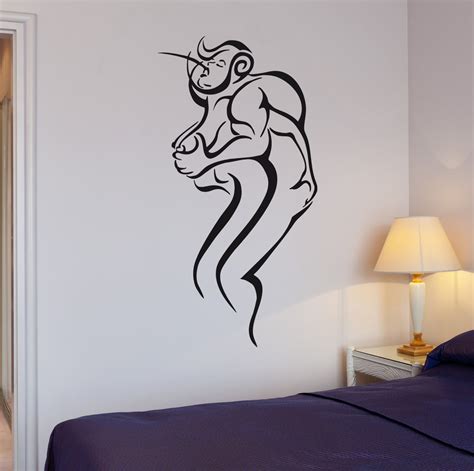 Wall Decal Couple In Love Romantic Bedroom Decor Abstract Vinyl Sticker