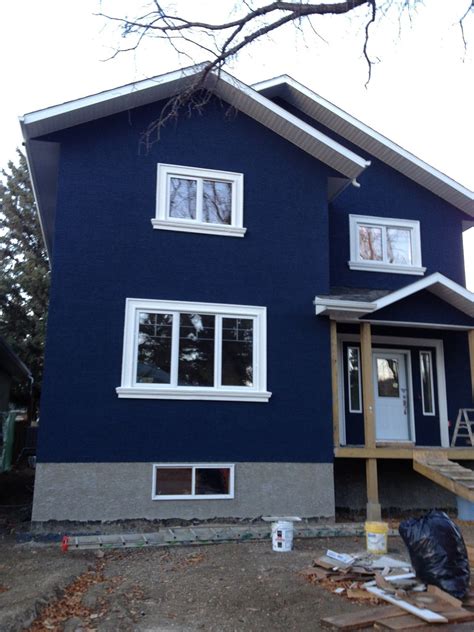 40 Dark Blue Exterior House Paint Colors