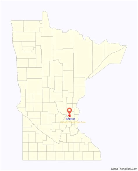Map Of Andover City Minnesota