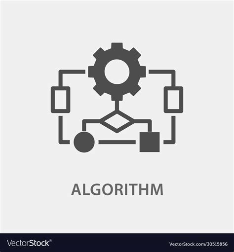 Algorithm Icon For Graphic Royalty Free Vector Image