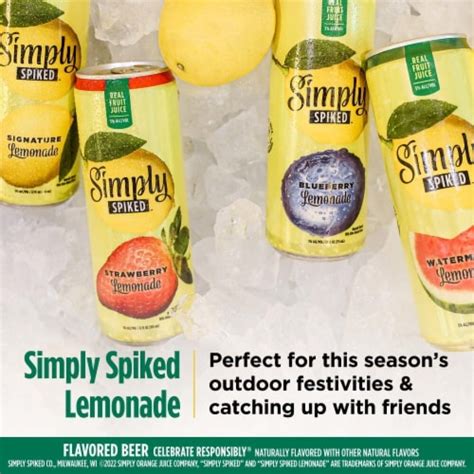 Simply Spiked Hard Lemonade Variety Pack 12 Cans 12 Fl Oz Marianos