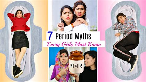 7 Period Myths Every Girl Must Know Period Myth Buster Fun