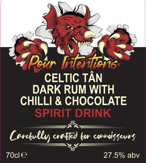 Celtic Tân Spirit Drink Pour Intentions Micro Distillery Ta Celtic