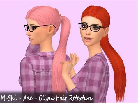 The Sims Resource Olivia Hair Retextured By Mikerashi Sims 4 Hairs