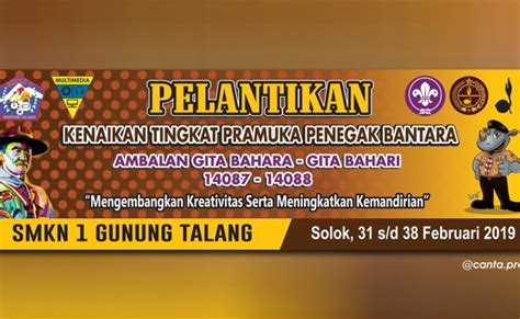 Download Gratis Contoh Banner Perkemahan Pramuka Full Hd Lengkap