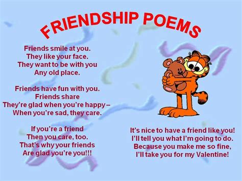 A Poem That Says Friends Smile At You They Want To Be With You