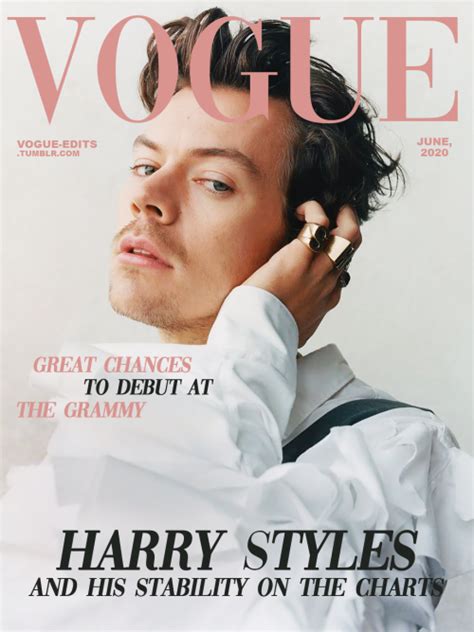Harry style is a fashion icon. harry styles vogue cover | Tumblr