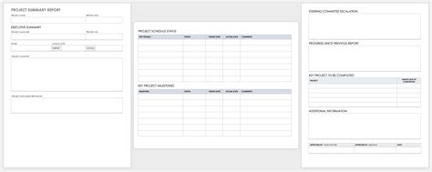 Free Project Report Templates Smartsheet 1 Very Handy Project