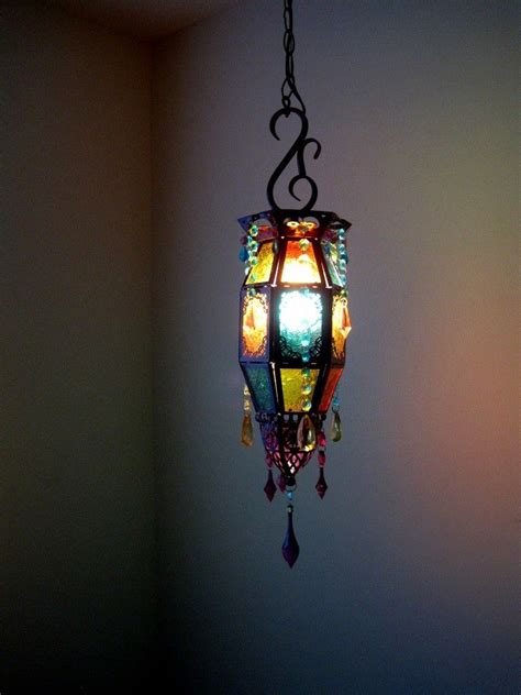 Find the perfect outdoor light for your home at capitol lighting. Moroccan Style Gypsy Mutli-Colored Electric Lantern MADE ...
