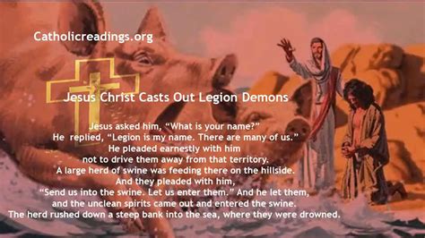 Jesus Christ Casts Out Legion Demons Mark 51 20 Matthew 828 34 Bible Verse Of The Day