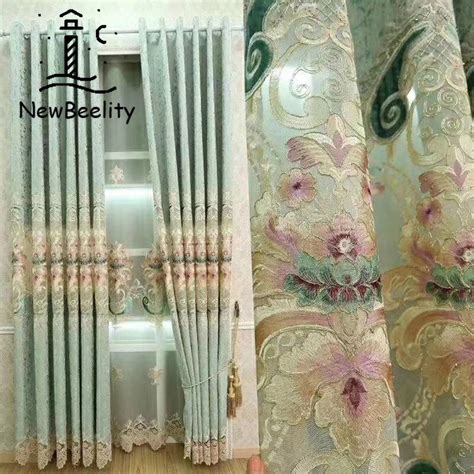 European Style Curtains For Living Dining Room Bedroom Light Luxury