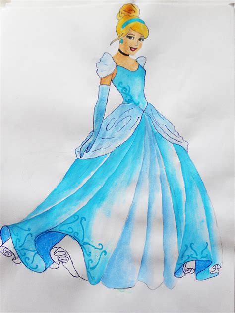 Cinderella Drawing By Me Disney Princess Fan Art 38529025 Fanpop