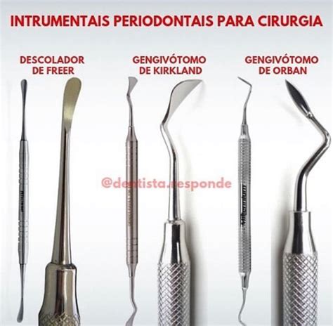 Alguns Instrumentais De Cirurgia Periodontal Descolador De Freer