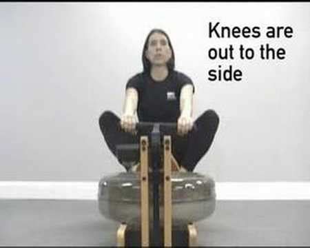 WaterRower Rowing Technique Fault Correction Knees Out To The Side YouTube