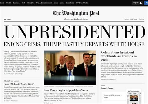 Real Fake News Activists Circulate Counterfeit Editions Of The Washington Post