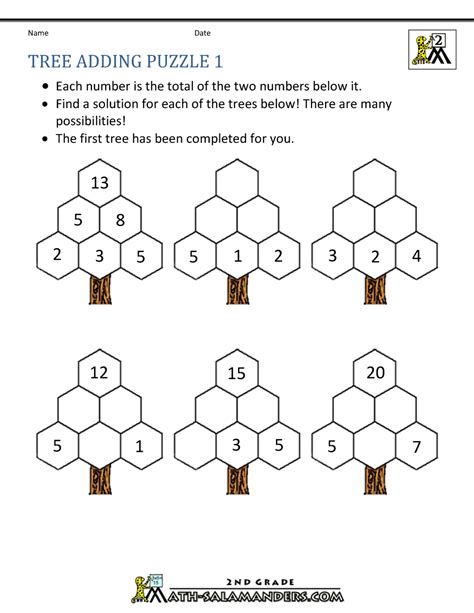The math worksheet maker will generate a worksheet with a series of basic math problems. Free Math Puzzles - Addition and Subtraction