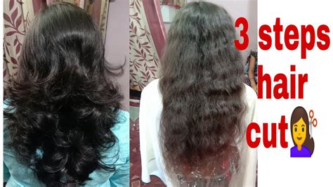 3 Steps Haircuting Curly Hair 3steps Cut Simple And Easy Method Step