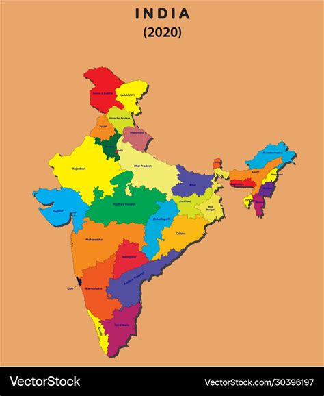 New India Map Of All New State With Founding Date 2020 Images