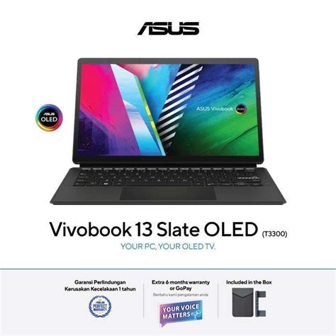 Jual Asus Vivobook 13 Slate Oled T3300ka Oled622 Black 133oled Fhd