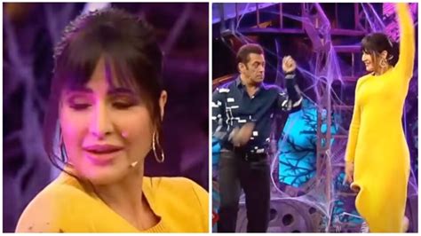 Katrina Kaif Teaches Salman Khan Steps To Song Tip Tip Barsa On Bigg Boss 16 Bollywood