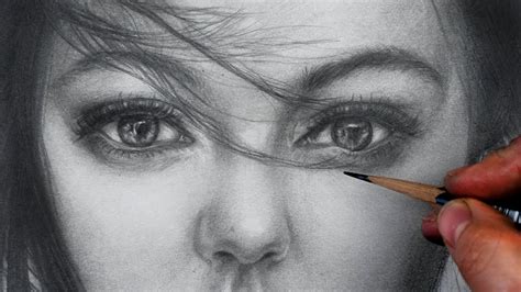 Timelapse How To Draw Shade Realistic Face With Graphite Pencils